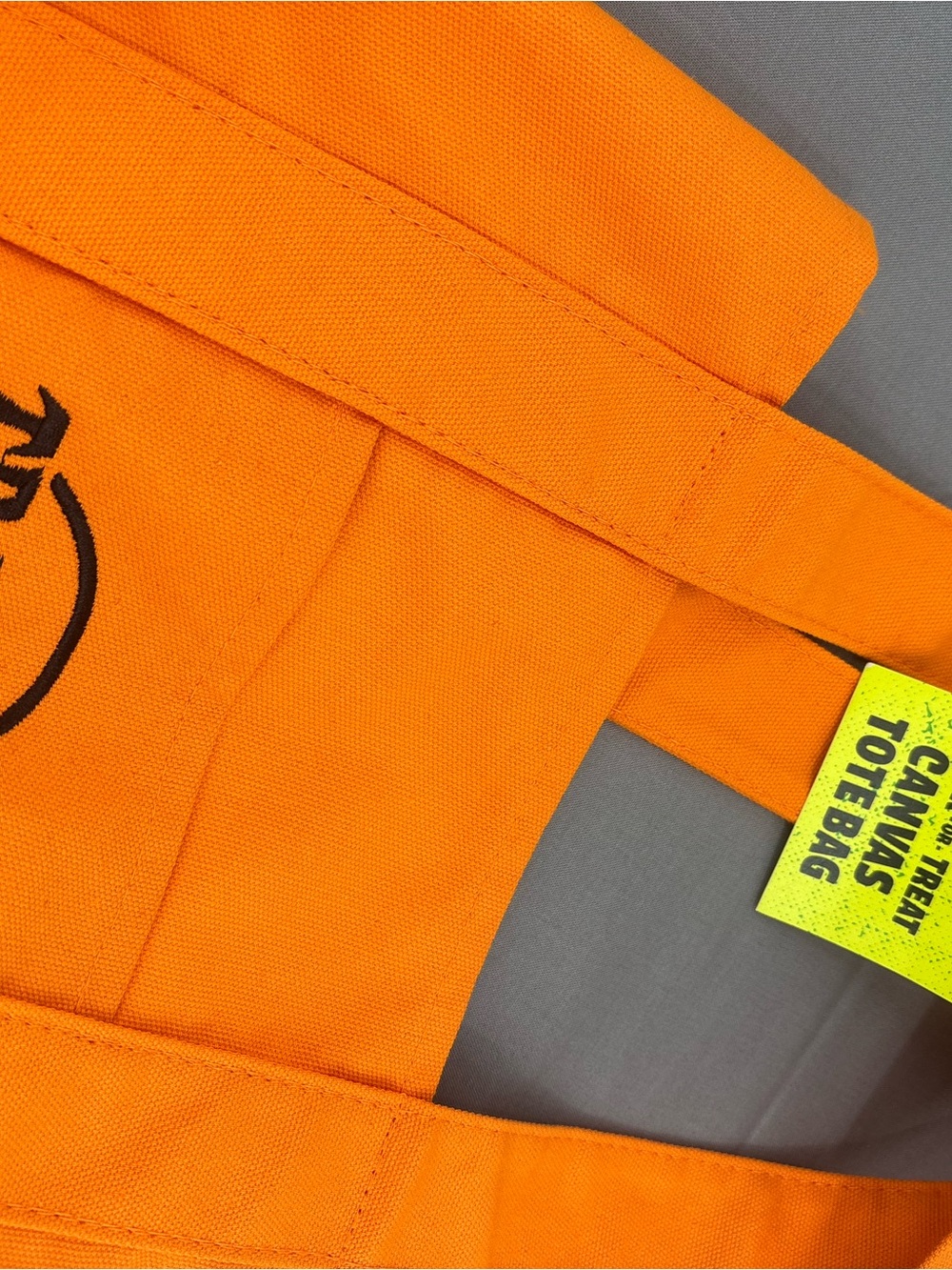 Trader Joe’s Orange Canvas Tote Bag - Picture 5 of 5